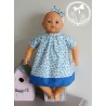 Robe BINETTE - fleurs bleues 002